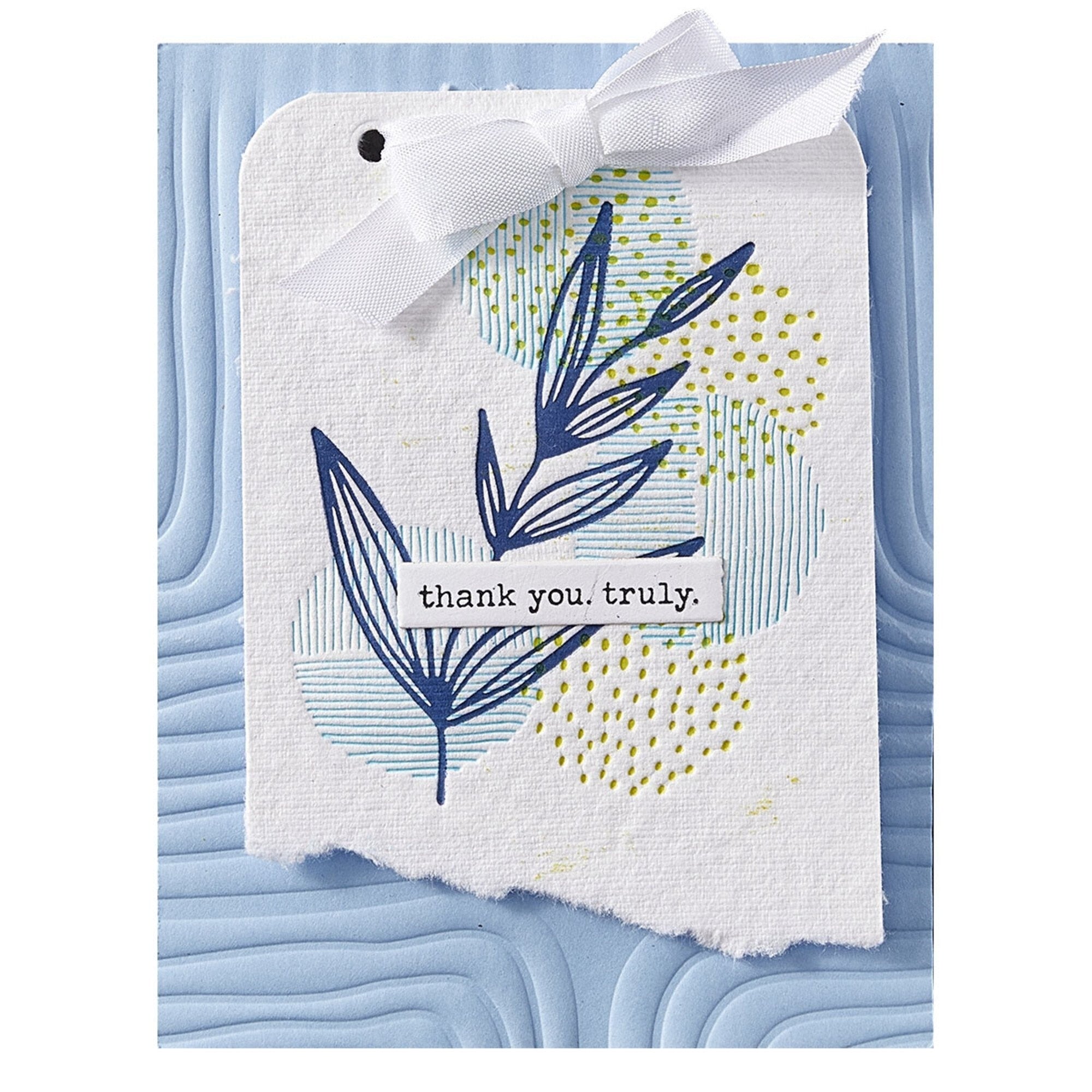 Spellbinders Lined Corners 3D Embossing Folder GROSS