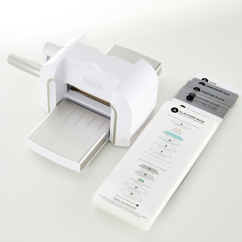 Spellbinders Mini Stanz- und Prägemaschine Platinum Scout 3.5 Zoll Plattform
