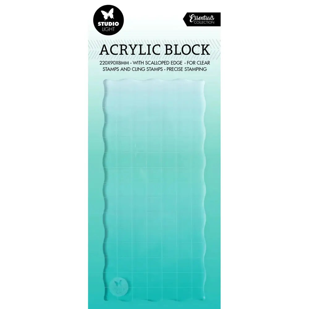 Studio Light Acrylblock - 7 x 15 cm mit Raster