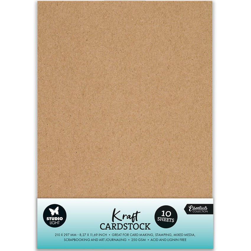Studiolight Cardstock DIN A4 250g/m² - Kraft Braun