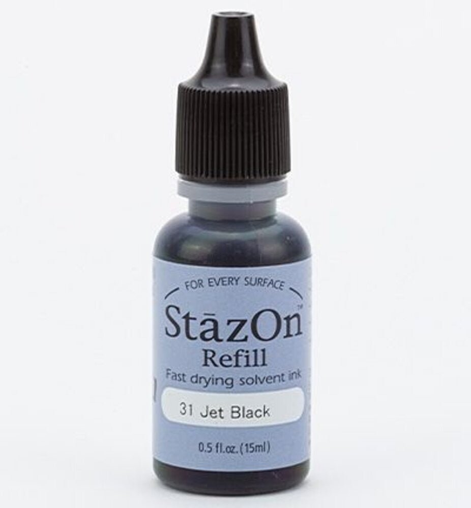 StazOn Refill Jet Black Schwarz 15ml