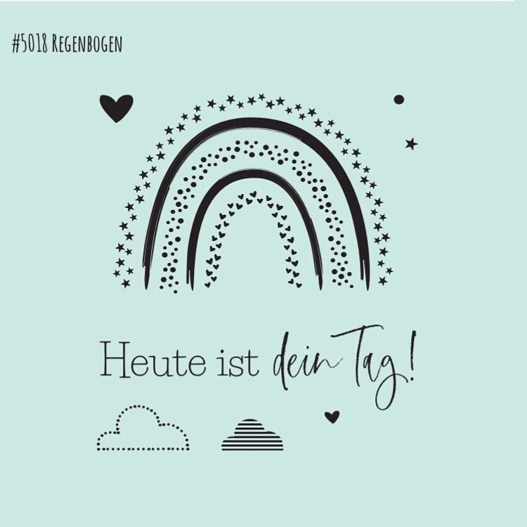 Dini Design Mini Clear Stamps - Regenbogen