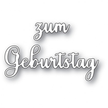 Memory Box Stanzschablone - zum Geburtstag