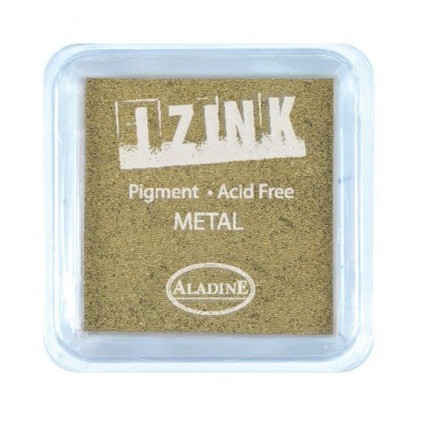 Aladine Izink Pigment-Stempelkissen Midi Metal Gold