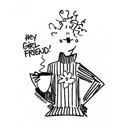 American Art Stamp - Hey Girl Friend - 20% RABATT