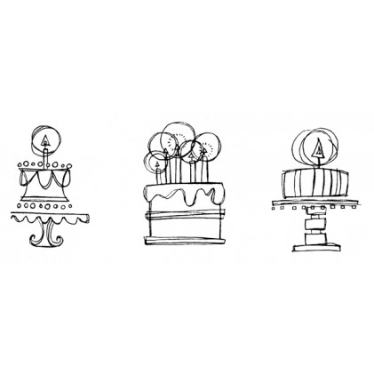 American Art Stamp - 3 Cake Set