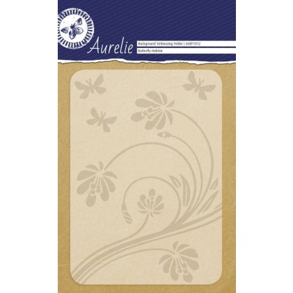 Aurelie Hintergrund-Prägeschablone - Butterfly Habitat