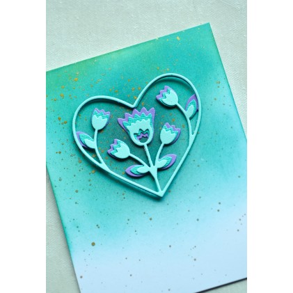 Birch Press Stanzschablone - 56119 Folk Art Heart Layer Set - 30% RABATT