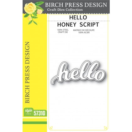 Birch Press Stanzschablone - Hello Honey Script