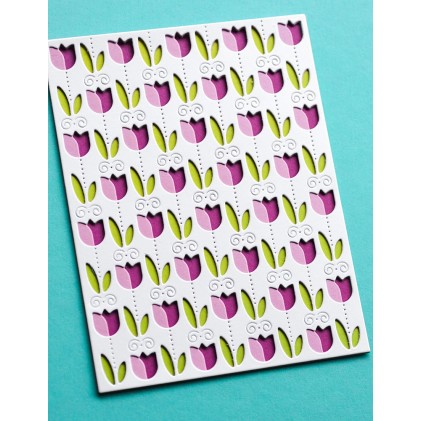 Birch Press Stanzschablone - Field of Blooms Plate Layer Set