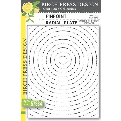 Birch Press Stanzschablone - 57384 Pinpoint Radial Plate