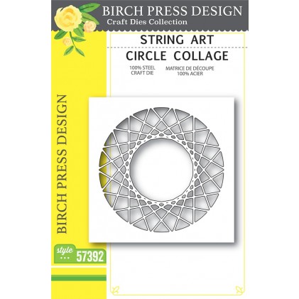 Birch Press Stanzschablone - String Art Circle Collage