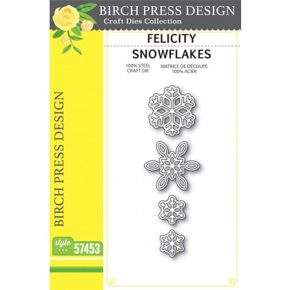 Birch Press Stanzschablone - 57453 Felicity Snowflakes