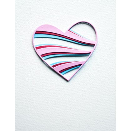 Birch Press Stanzschablone - Banner Heart Layer Set