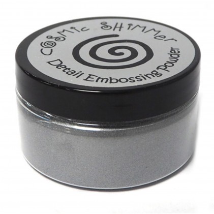 Cosmic Shimmer Embossingpulver - Silver Shine - Große Dose 100 ml 