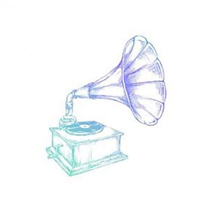 Couture Creations Men's Collection Phonograph Mini Clear Stamp - 35% RABATT