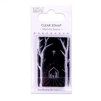 Simply Creative Nativity Scene Clear Stamp