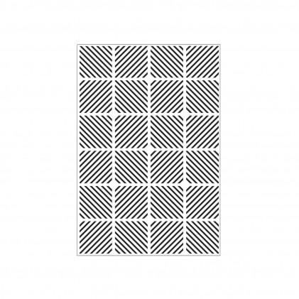 Darice Hintergrund-Prägeschablone - Diagonal Block Pattern