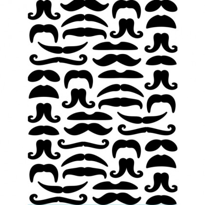 Darice Hintergrund-Prägeschablone - Mustaches - 25% RABATT