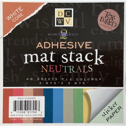 Die Cuts With A View Mat Stack - Neutrals selbstklebend