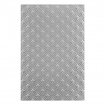 Spellbinders Orange Peel Quilt 3D Embossing Folder GROSS