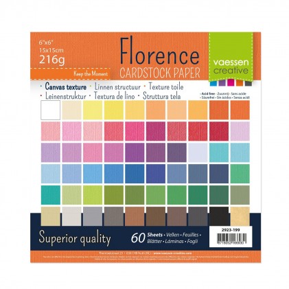 Florence Leinenkarton Multipack 15 x 15 cm 60 Blatt