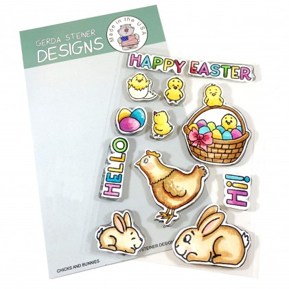 Gerda Steiner Designs Clear Stamps - Chicks and Bunnies 4x6