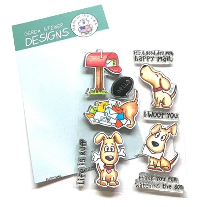 Gerda Steiner Designs Clear Stamps - Puppy Mail 4x6