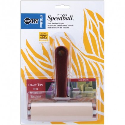Speedball Brayer Soft - Gummiwalze für Stempeltechniken