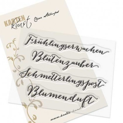 Karten-Kunst Clear Stamp Set - Große Worte „Frühlingserwachen“