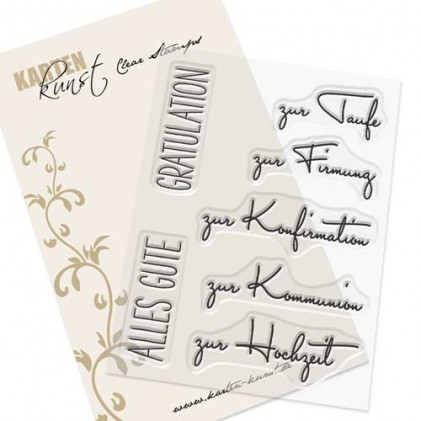 Karten-Kunst Clear Stamp Set - Capri „Kirchliche Feste“