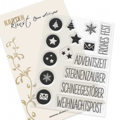 Karten-Kunst Clear Stamp Set - Symbolisch zu Weihnachten