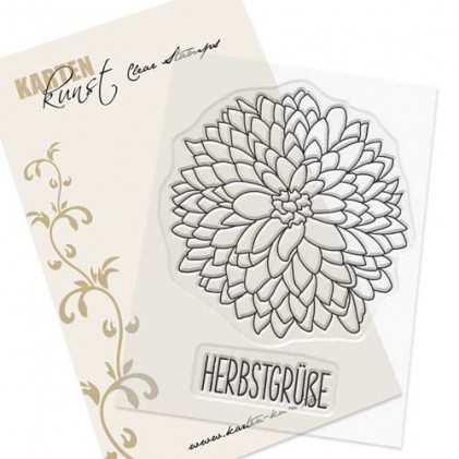 Karten-Kunst Clear Stamp Set - Chrysanthemum