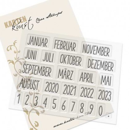 Karten-Kunst Clear Stamp Set - Kalender Nr. 1 2023