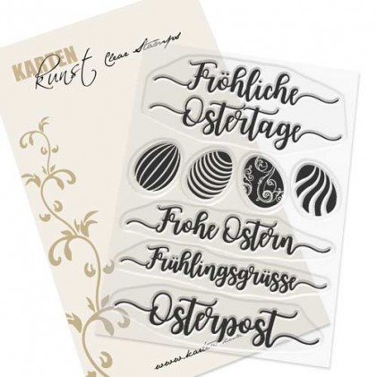 Karten-Kunst Clear Stamp Set - Kalligraphie zu Ostern
