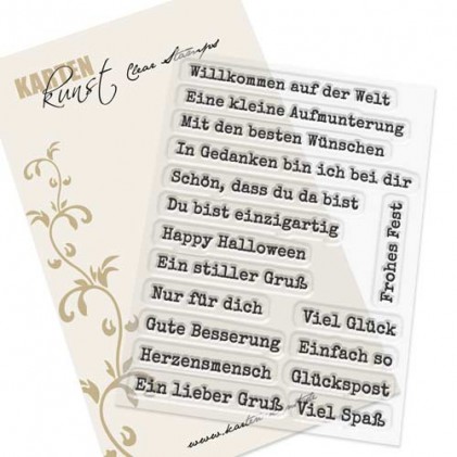 Karten-Kunst Clear Stamp Set - Aus der Schreibmaschine 2