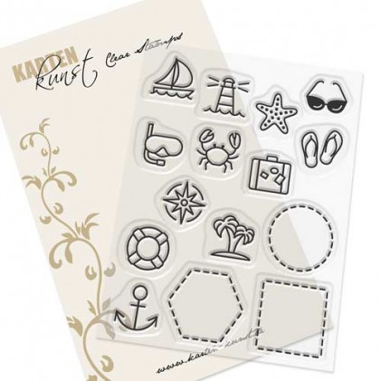 Karten-Kunst Clear Stamp Set - Mini Frames At the Sea