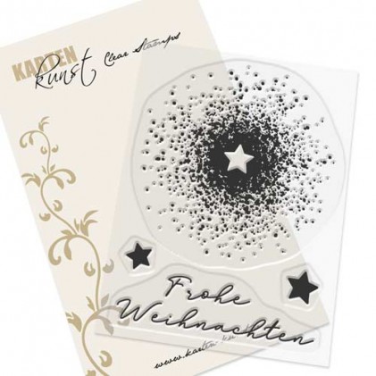 Karten-Kunst Clear Stamp Set - Splatters mit Stern