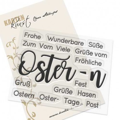 Karten-Kunst Clear Stamp Set - Riesige Wünsche Ostern