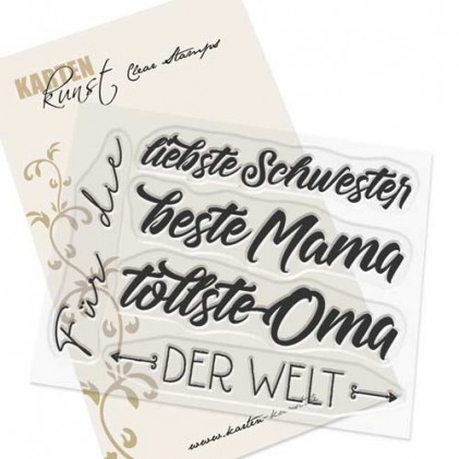 Karten-Kunst Clear Stamps KK-0191 - Für die tollsten Frauen der Welt