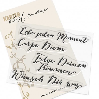 Karten-Kunst Clear Stamps KK-0235 - Große Worte Carpe Diem