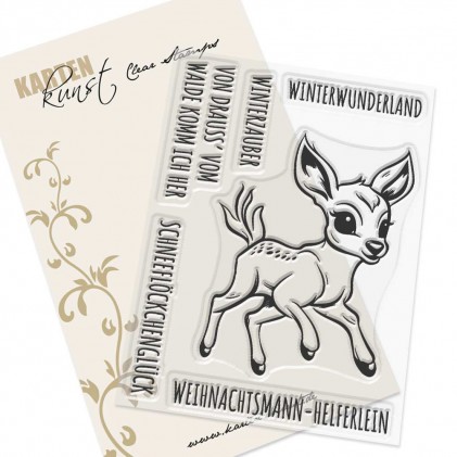 Karten-Kunst Clear Stamps KK-0256 - Weihnachtsmann-Helferlein