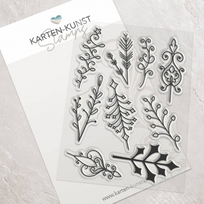 Karten-Kunst Clear Stamps KK-0275 - Circulus Schneeflocken