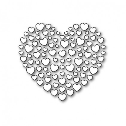 Karten-Kunst Stanzschablone - Heart of Hearts