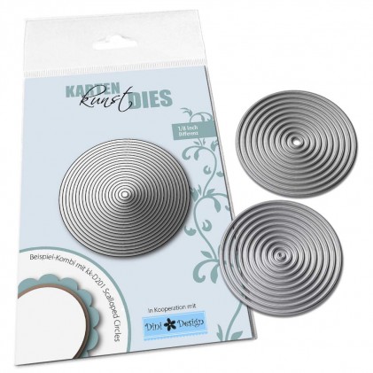 Karten-Kunst Stanzschablone kk-D202 - 1/8 Inch Circles