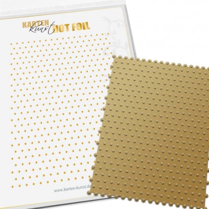 Karten-Kunst Hot Foil Plate kk-HF001 - Polka Dots DIN A6 