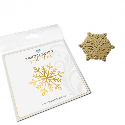 Karten-Kunst Hot Foil Plate kk-HF024 - Small Snowflake