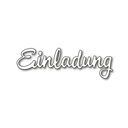 Karten-Kunst Stanzschablone - Große Texte Einladung bei ...