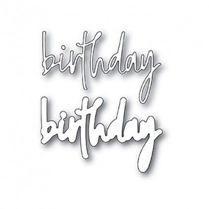 Memory Box Stanzschablone - Birthday Jotted Script  