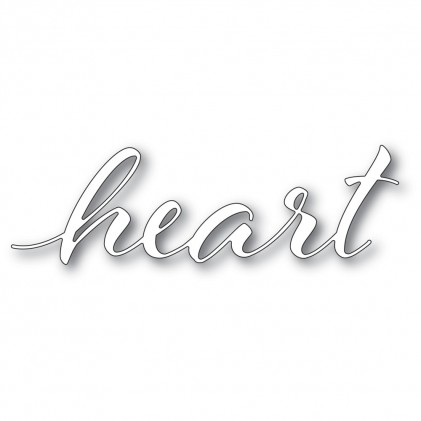Memory Box Stanzschablone - 94333 Heart Airy Script - 20% RABATT